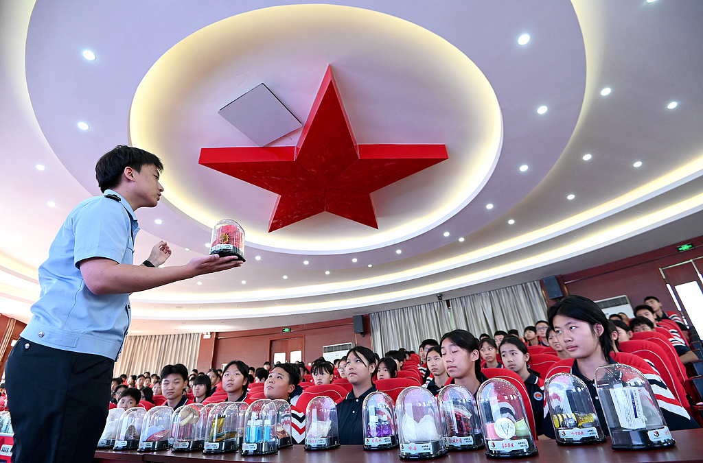 河北邯郸：禁毒普法宣传进校园