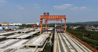 山东枣庄：济枣高铁建设加速推进