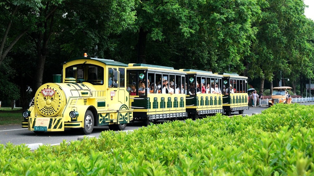 湖南长沙：橘子洲景区暑期旅游持续升温