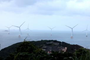 福建平潭：海上风电输送“绿电”