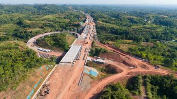 四川眉山：天眉乐高速公路建设稳步推进