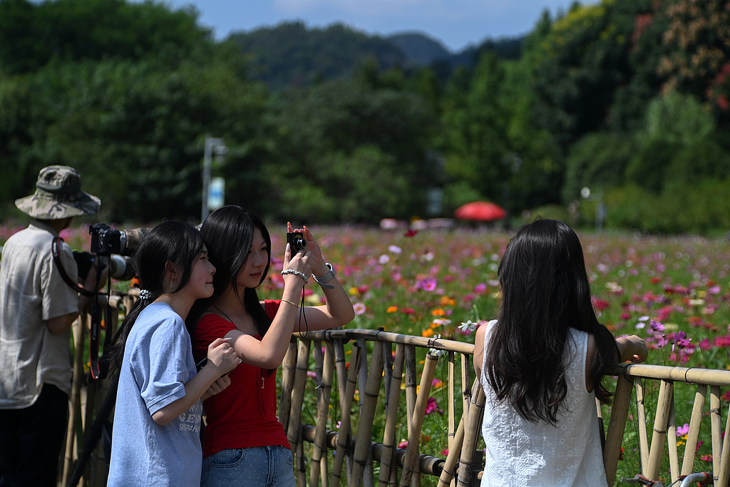 贵州贵阳：绚丽花海醉游人