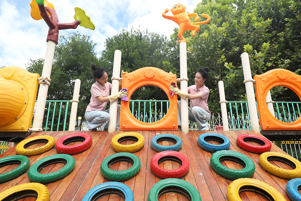 河北唐山：幼儿园精心准备迎开学