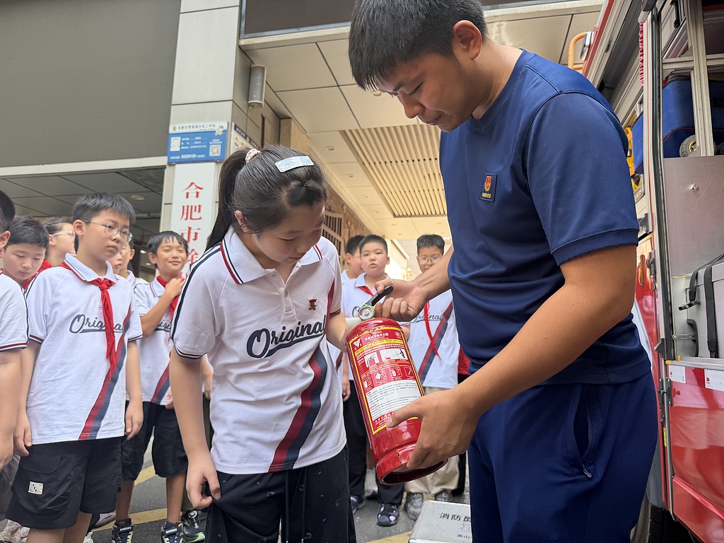 安徽合肥：消防安全进校园