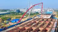 安徽马鞍山：巢马城际铁路建设忙