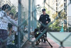 安徽当涂：萌娃走进警营体验公安工作